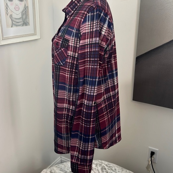 Women’s R n B Flannel Plaid Shirt Size XL - Picture 4 of 12